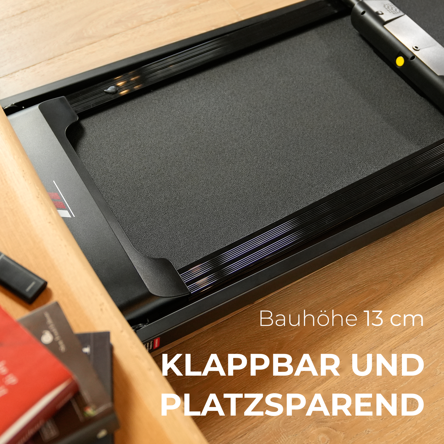 Klappbares Laufband NEXT 2000, platzsparend, Bauhöhe 13 cm
