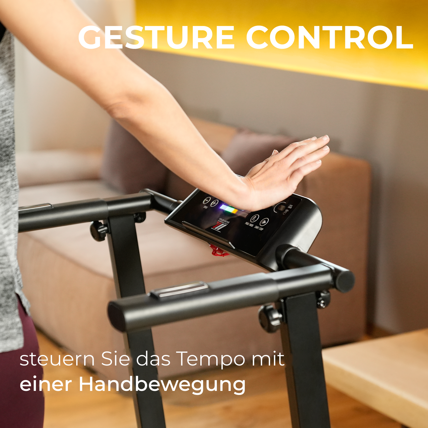Laufband NEXT 2000 Your Move mit Gesture Control: Tempo per Handbewegung steuern