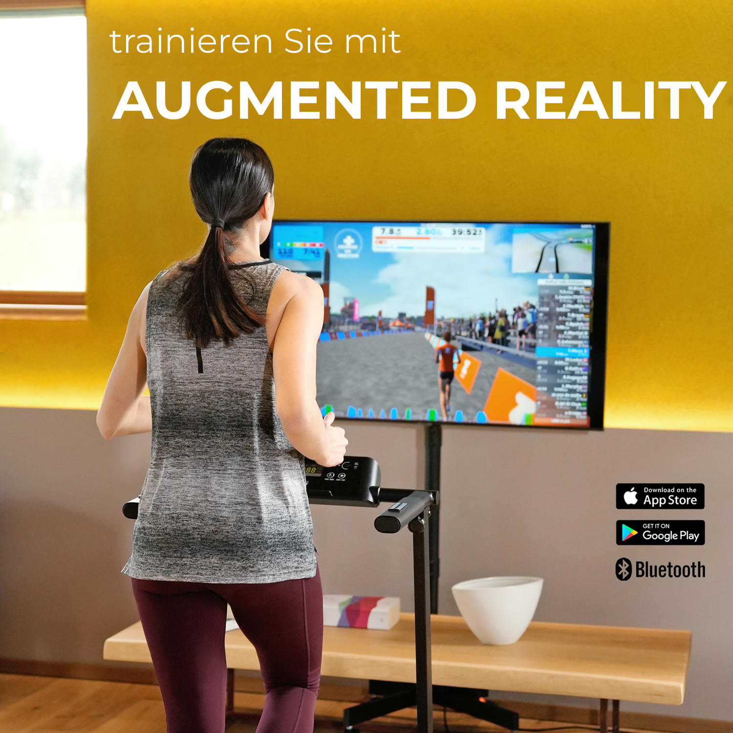 Laufband NEXT 2000 Your Move: Training mit Augmented Reality, App per Bluetooth