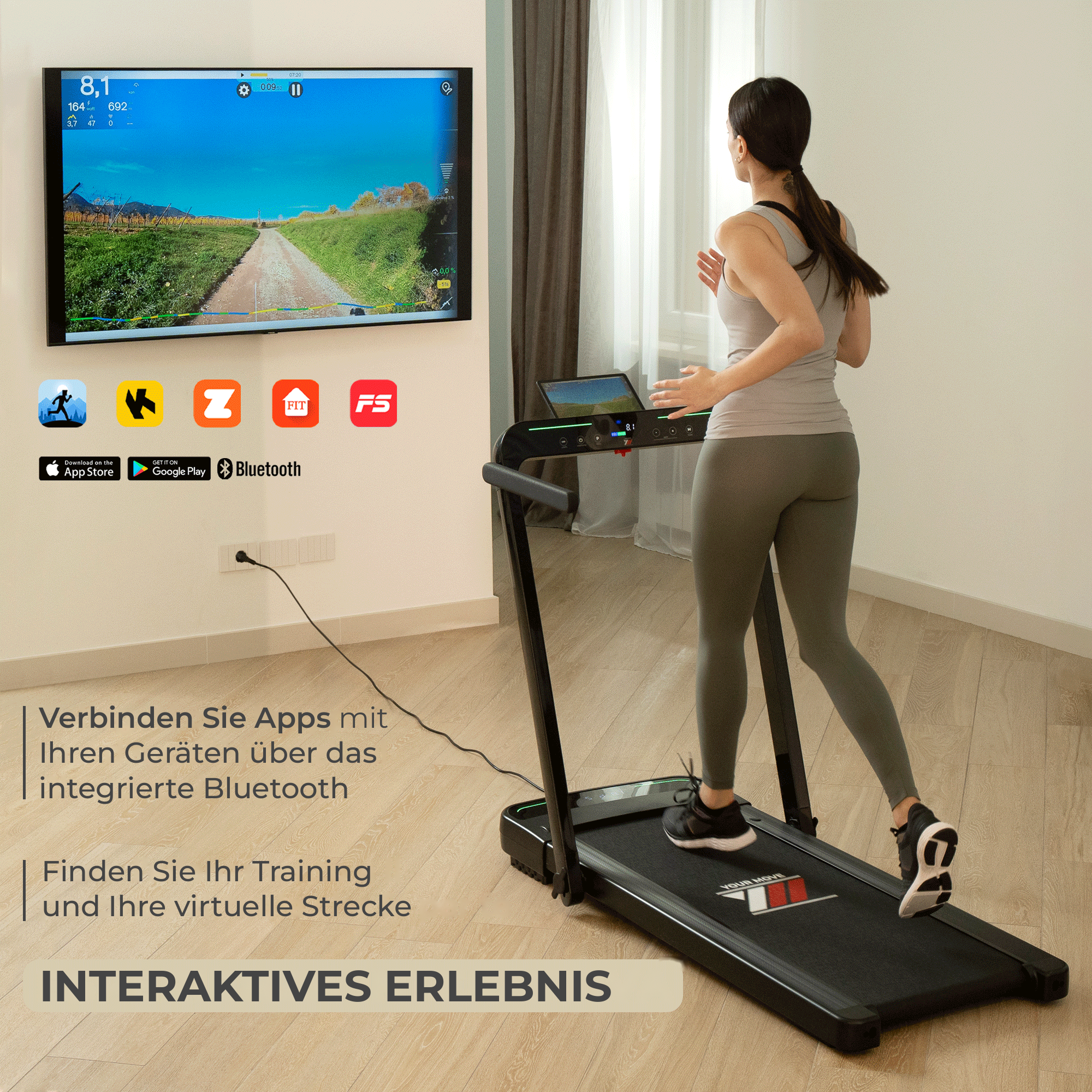 NEXT 6000, interaktives Erlebnis mit Apps über integriertes Bluetooth
